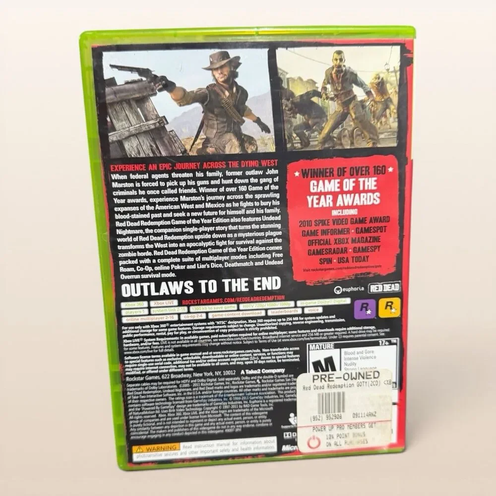 Microsoft Xbox 360 - Red Dead Redemption: Game of the Year Edition - CIB